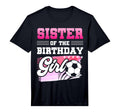 Mens Sister Birthday Soccer Players T-Shirt - Custom Art Print Unisex