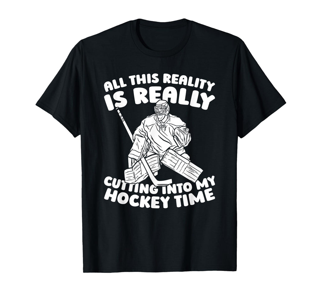 Hockey Goalkeeper Ice Hockey Goalie T-Shirt - Fun Novelty Design for Adults