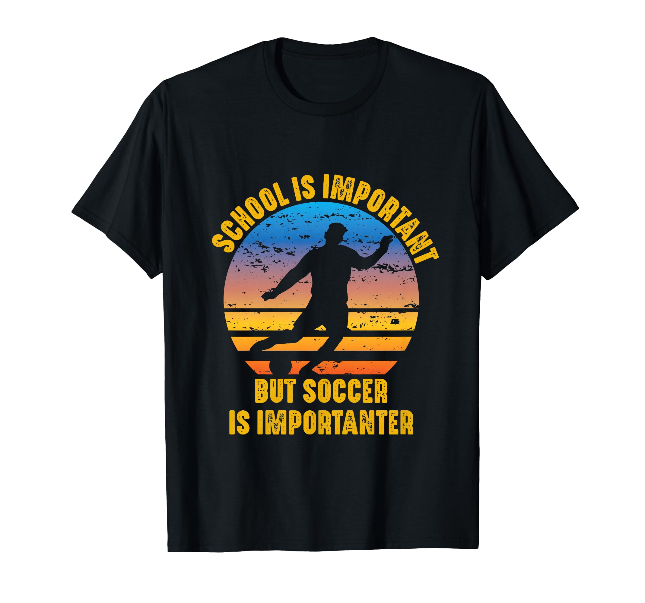 School Is Important But Soccer Is T-Shirt - Streetwear Style for Adults