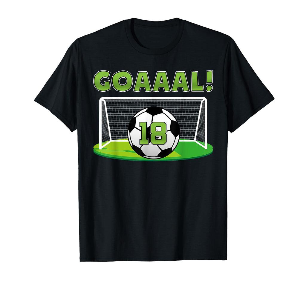 Funny 18 Soccer 18Th Bday Party 18 T-Shirt - Custom Art Print Men Women