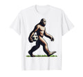 Funny Soccer Bigfoot Funny Sasquatch T-Shirt - Trendy Graphic for Adults