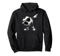 Funny Dabbing Dab Soccer Player Ball Hoodie - Minimalist Print Unisex