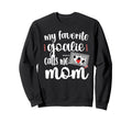 My Favorite Goalie Calls Me Mom Sweatshirt - Aesthetic Graphic for Adults