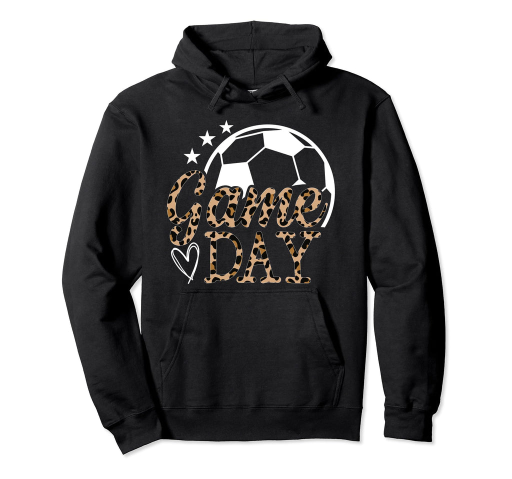 Game Day Soccer Leopard Soccer Game Hoodie - Custom Art Print for Adults