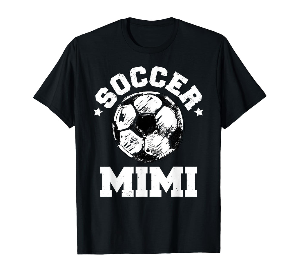 Soccer Mimi Soccer Ball Distressed T-Shirt - Custom Art Print Men Women