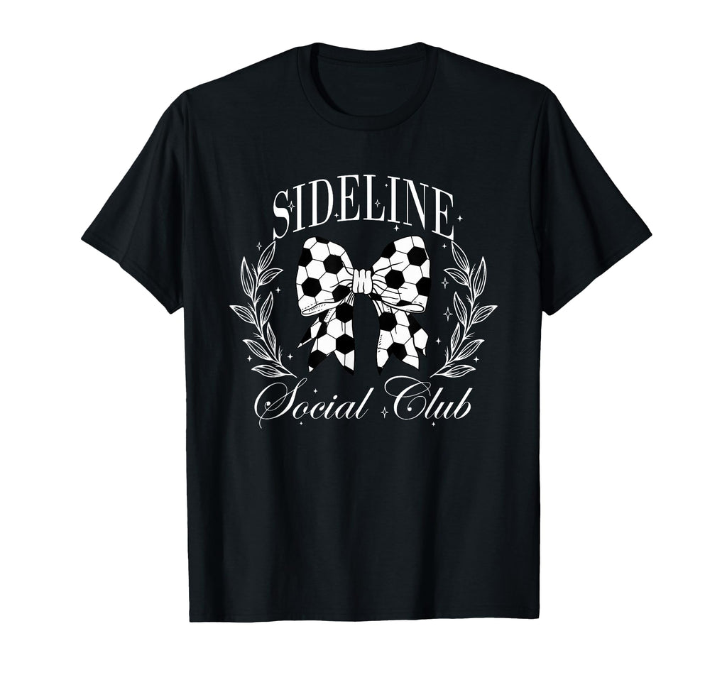Sideline Social Club Soccer T-Shirt - Fun Novelty Design for Adults