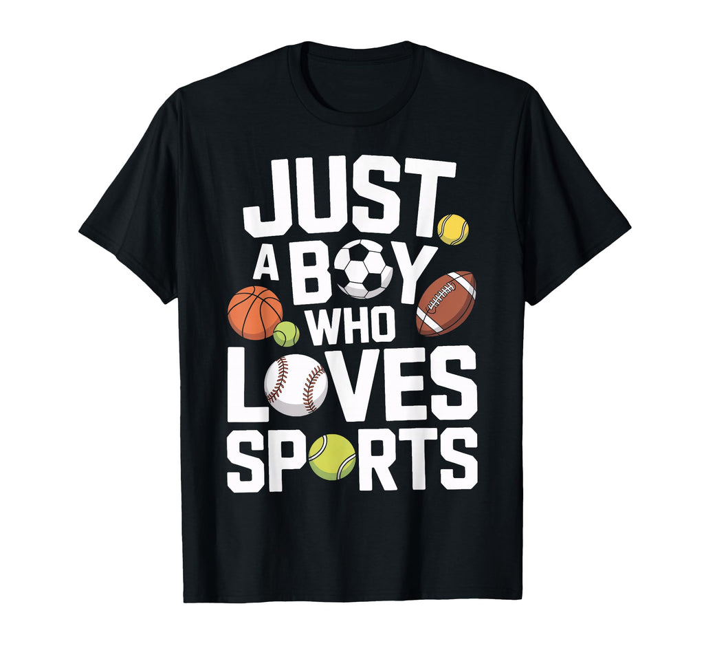 Just Who Loves Sports Soccer Baseball T-Shirt - Custom Art Print Men Women
