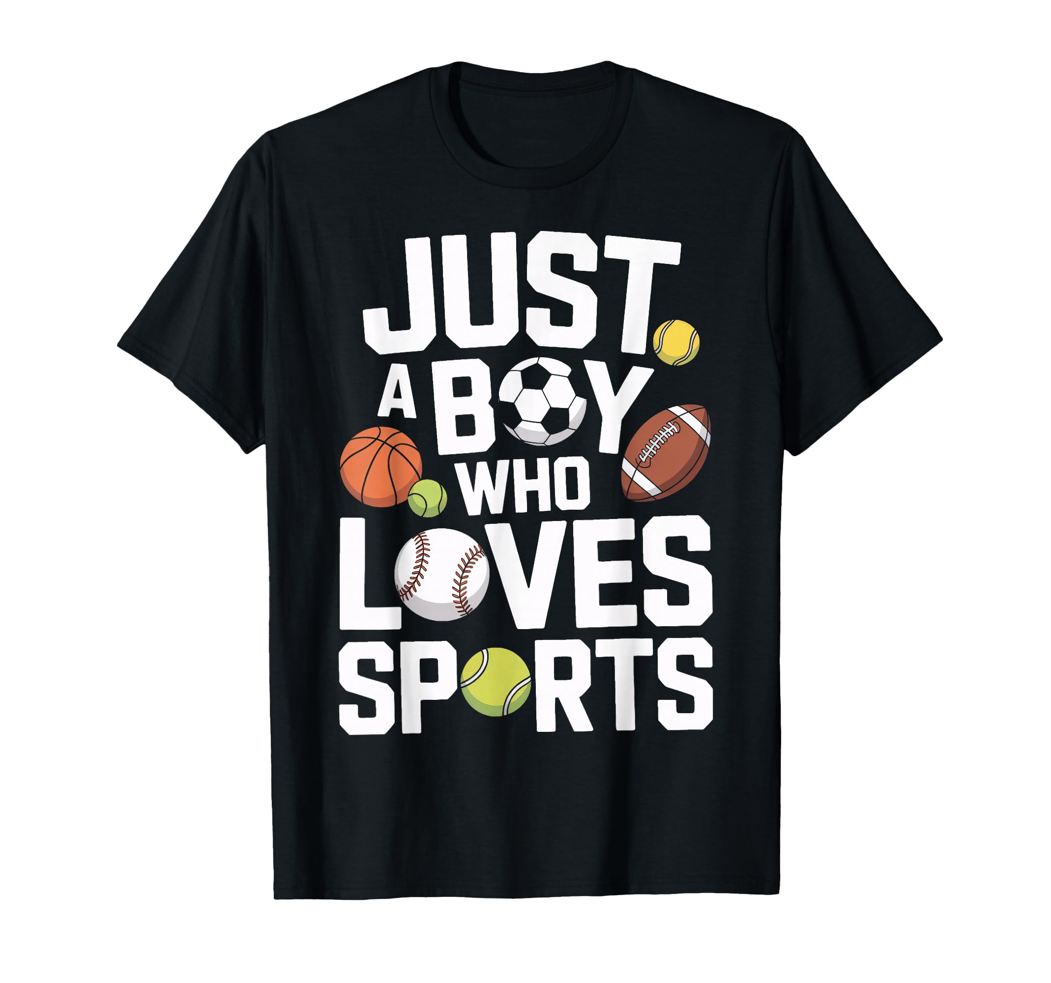 Just Who Loves Sports Soccer Baseball T-Shirt - Custom Art Print Men Women