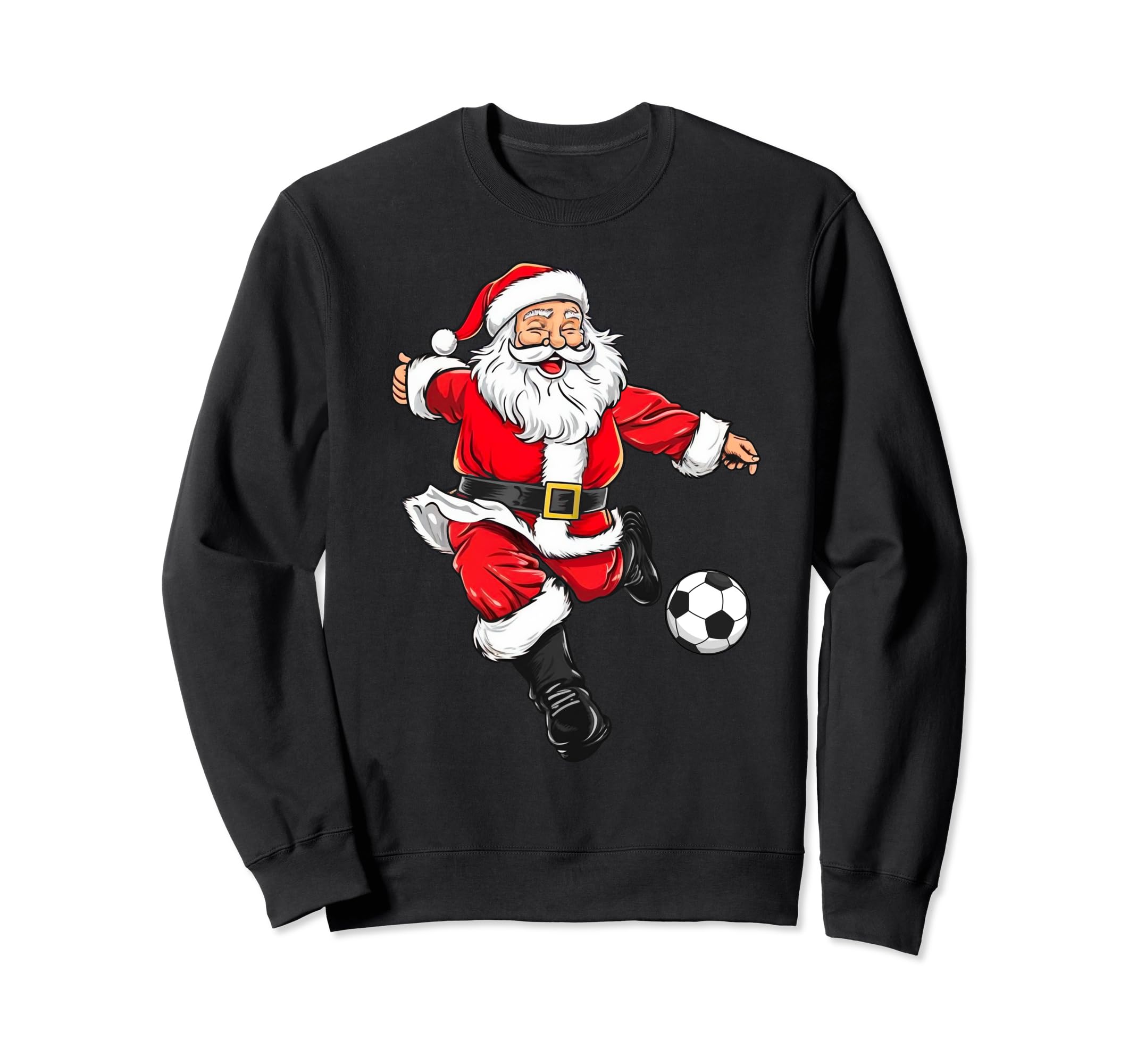 Santa Claus Dunking Soccer Funny Sweatshirt - Streetwear Style Unisex