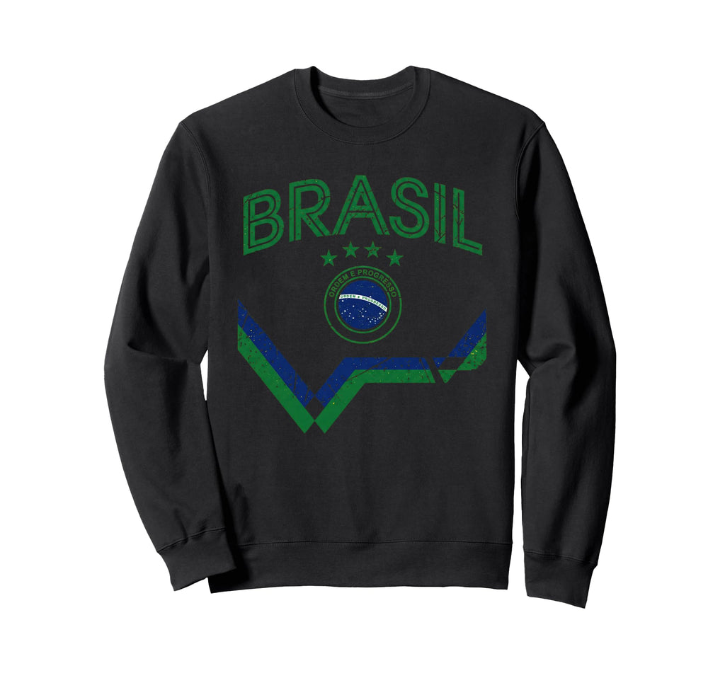 Brazil Gift Flag Brazilian Fan Samba Sweatshirt - Minimalist Print Unisex