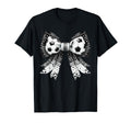 Coquette Bow Funny Soccer Lover Game Day T-Shirt - Custom Art Print Unisex