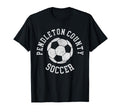 Pendleton County Soccer Distressed 90S T-Shirt - Minimalist Print Men Women