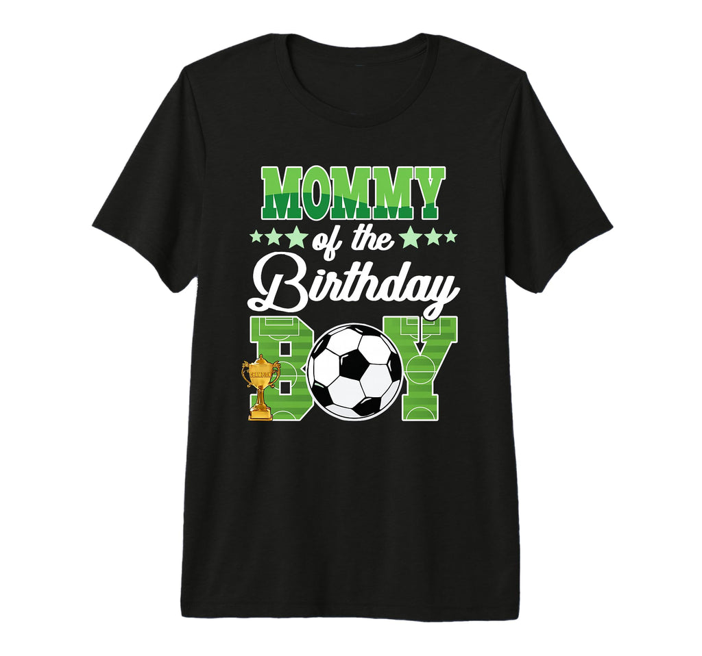 Soccer Mommy Birthday Party Soccer T-Shirt - Minimalist Print for Adults