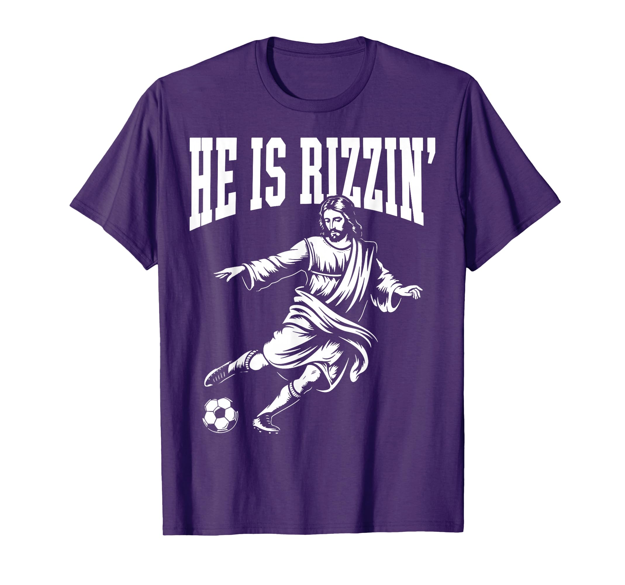 Funny Meme God Christian He Is Rizzin T-Shirt - Trendy Graphic for Adults