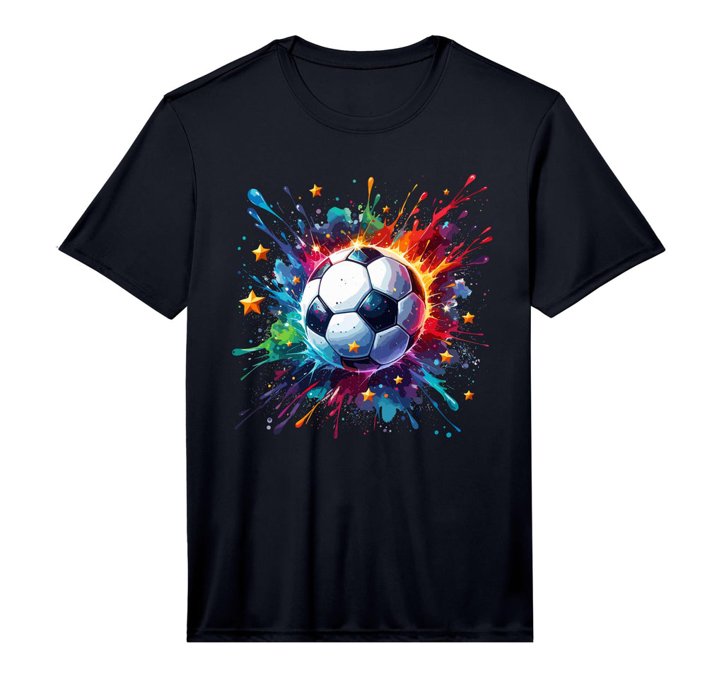 Splash Art Soccer Player Football T-Shirt - Trendy Graphic Men Women