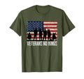 Veterans No Kings America Flag T-Shirt - Custom Art Print Men Women