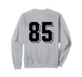 Number 85 Backside 80S 90S Team Sweatshirt - Graphic Print for Adults