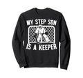 Hockey Keeper Step Mom Hockey Sweatshirt - Aesthetic Graphic for Adults
