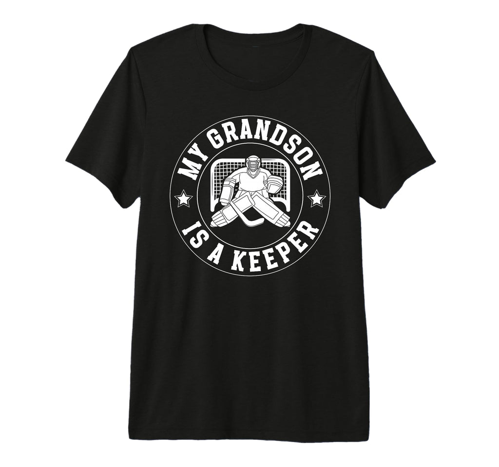 Mens Proud Hockey Keeper Papaw Ice T-Shirt - Trendy Graphic Men Women