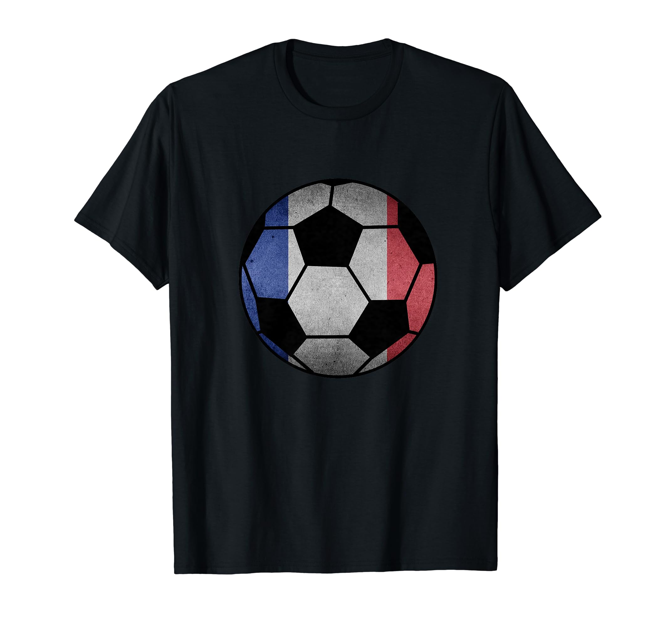 France Soccer Ball Flag French Football T-Shirt - Trendy Graphic Men Women