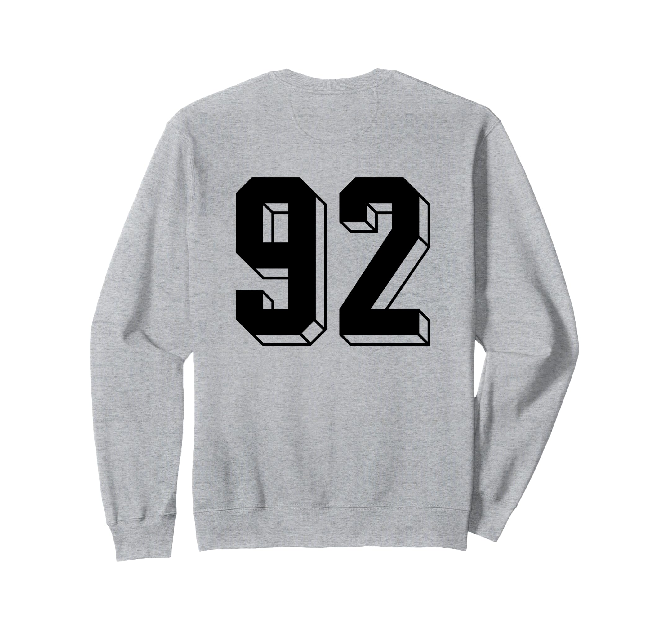 Number 92 Backside 80S 90S Team Sweatshirt - Streetwear Style for Adults