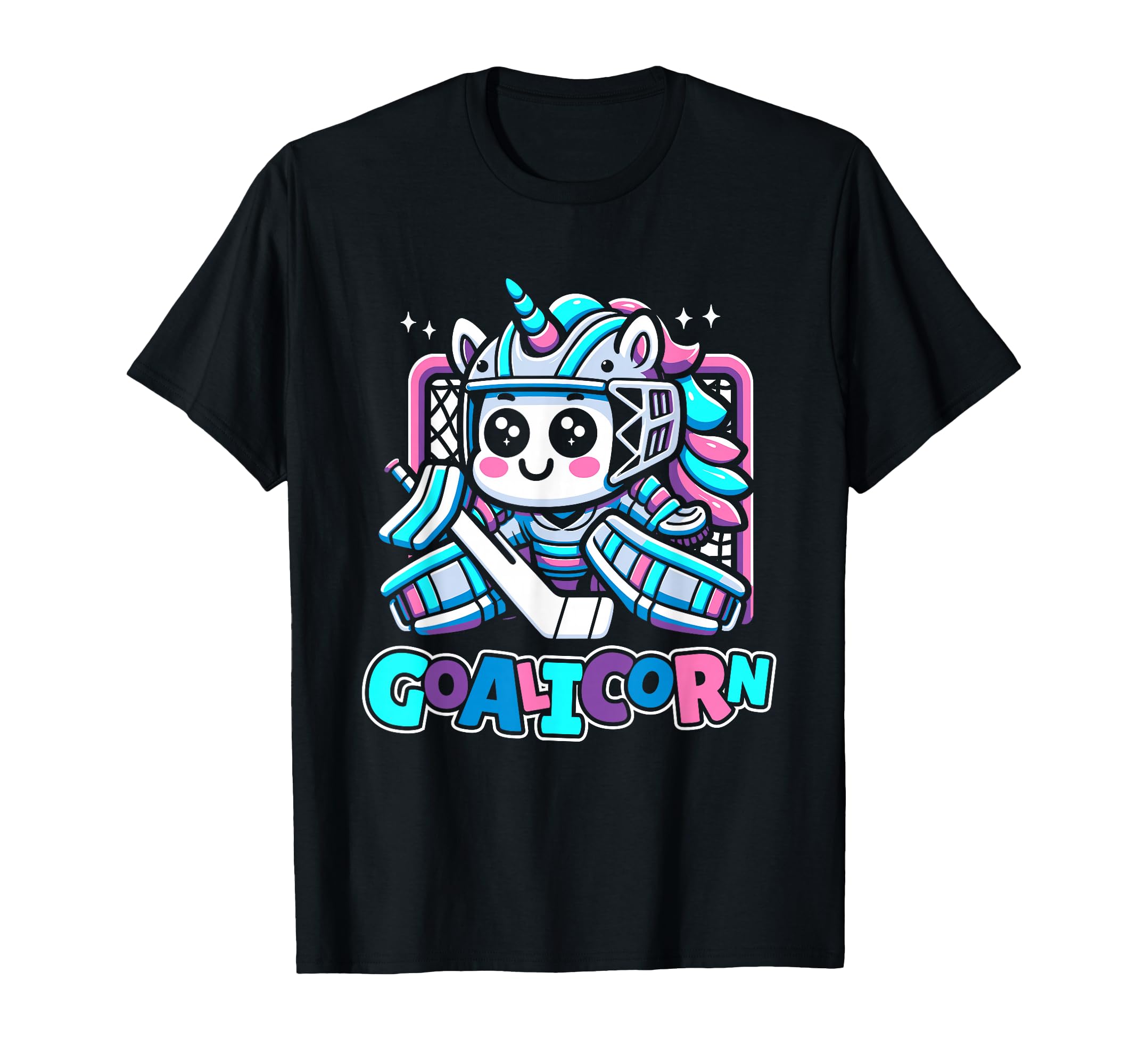 Unicorn Goalkeeper Ice Hockey Goalie T-Shirt - Graphic Print Men Women