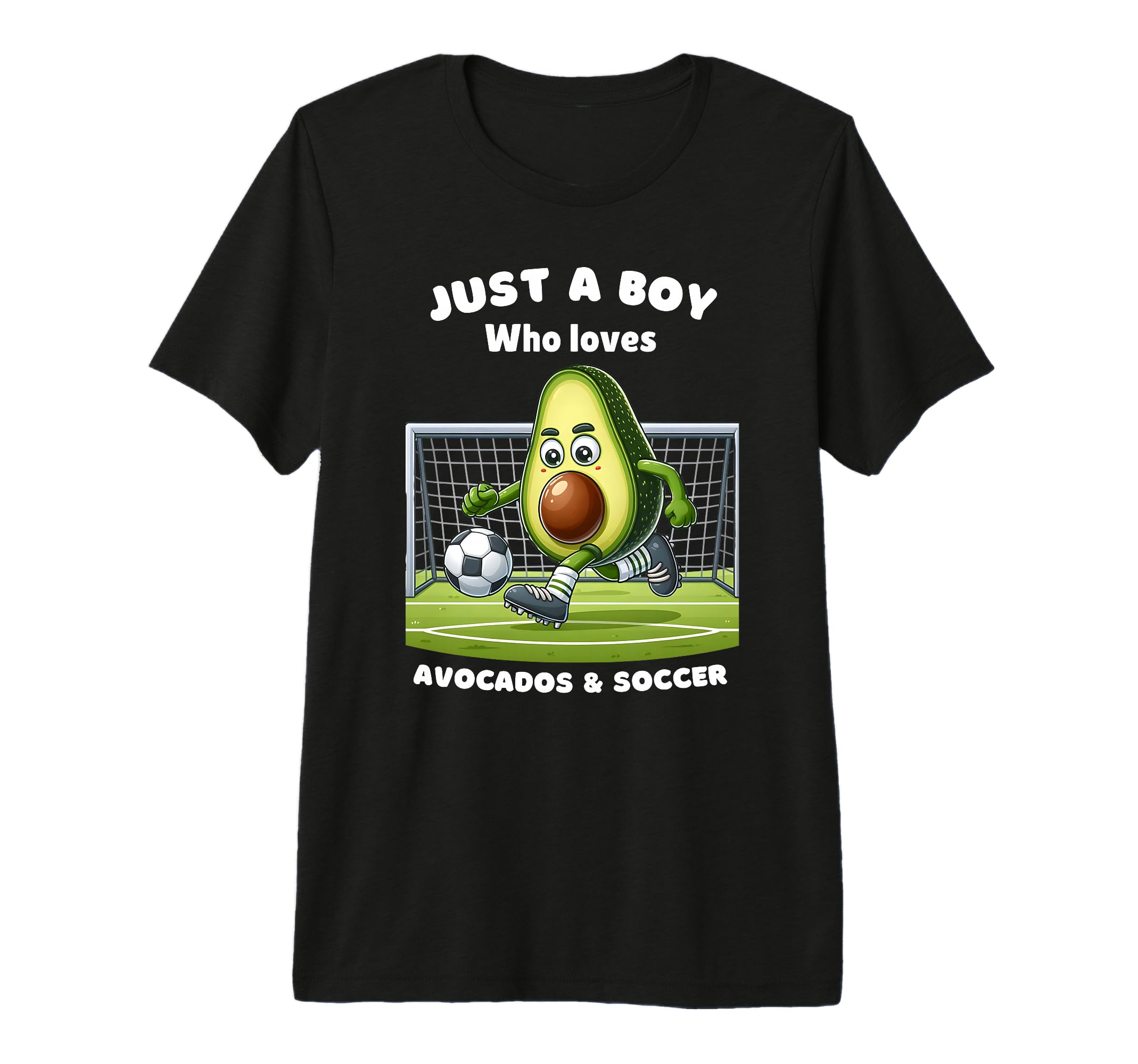 Just Who Loves Avocado And Soccer T-Shirt - Fun Novelty Design Men Women