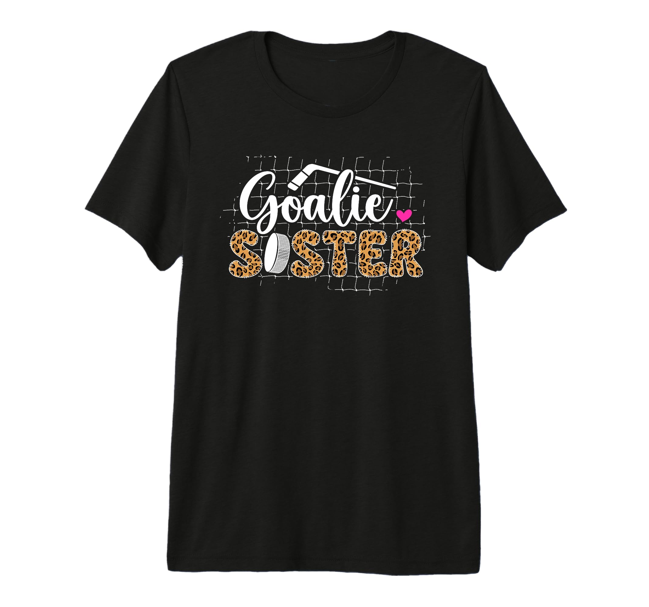 Ice Hockey Goalie Sister Hockey Keeper T-Shirt - Graphic Print Unisex
