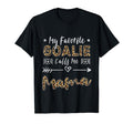 My Favorite Goalie Calls Me Mama Mom T-Shirt - Minimalist Print Unisex
