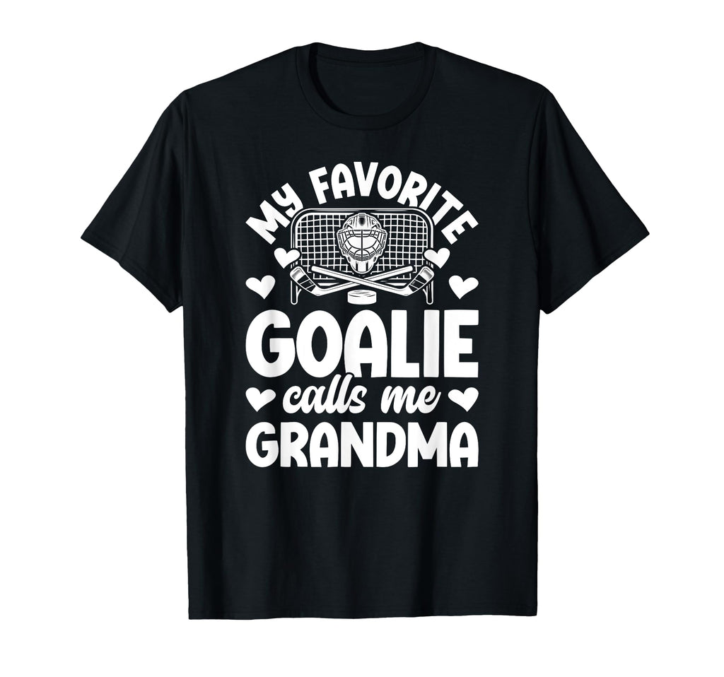 Proud Ice Hockey Goalie Grandma T-Shirt - Custom Art Print for Adults