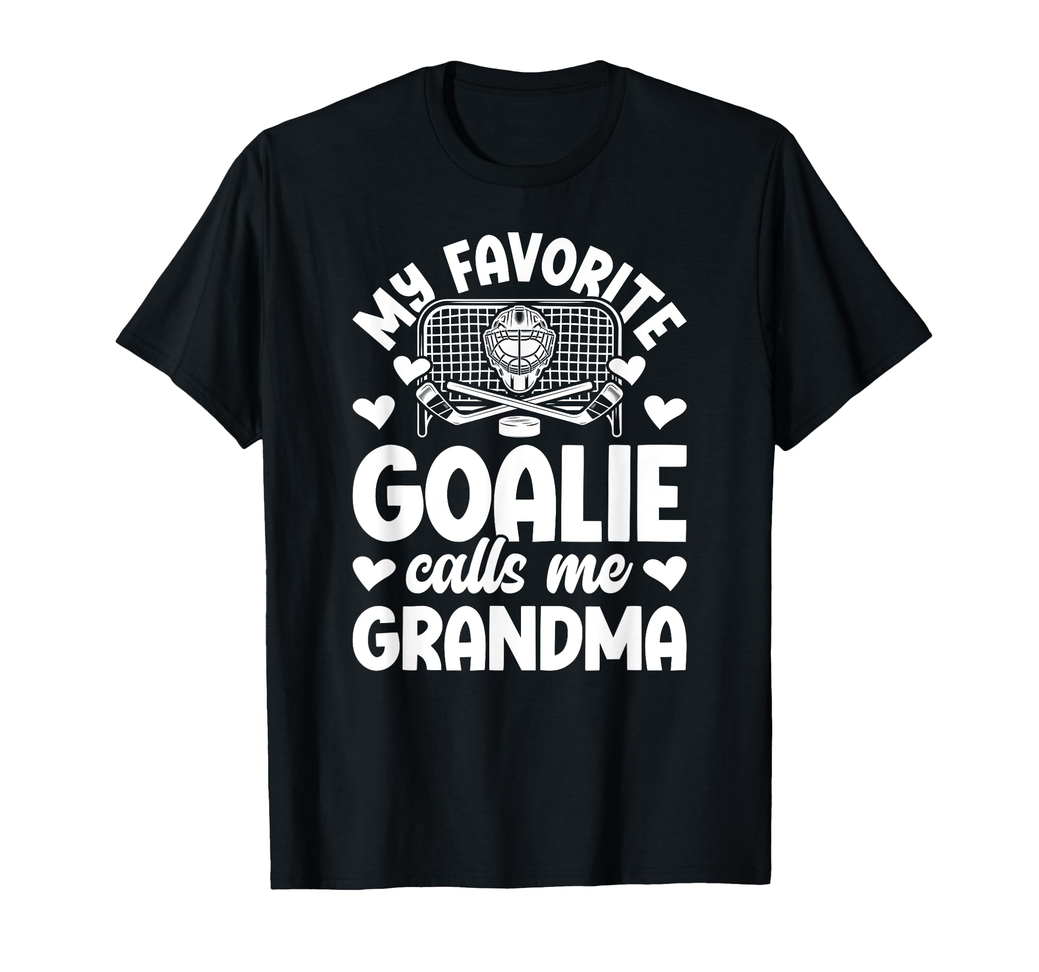 Proud Ice Hockey Goalie Grandma T-Shirt - Custom Art Print for Adults