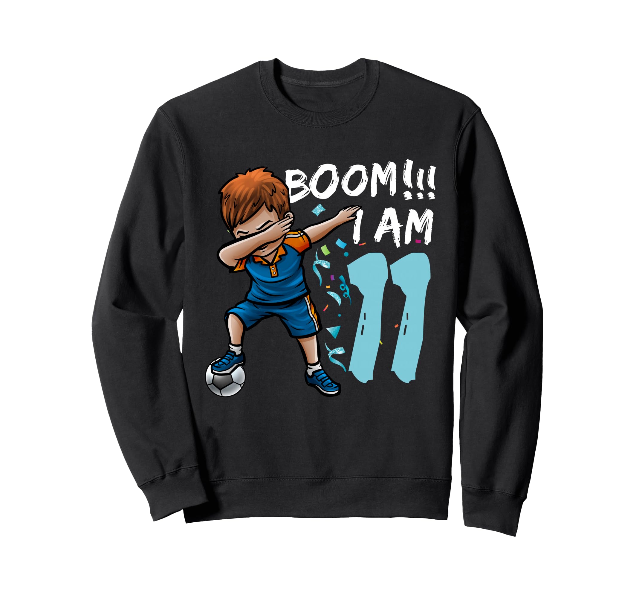 Dabbing Birthday Soccer 11Th Sweatshirt - Trendy Graphic for Adults