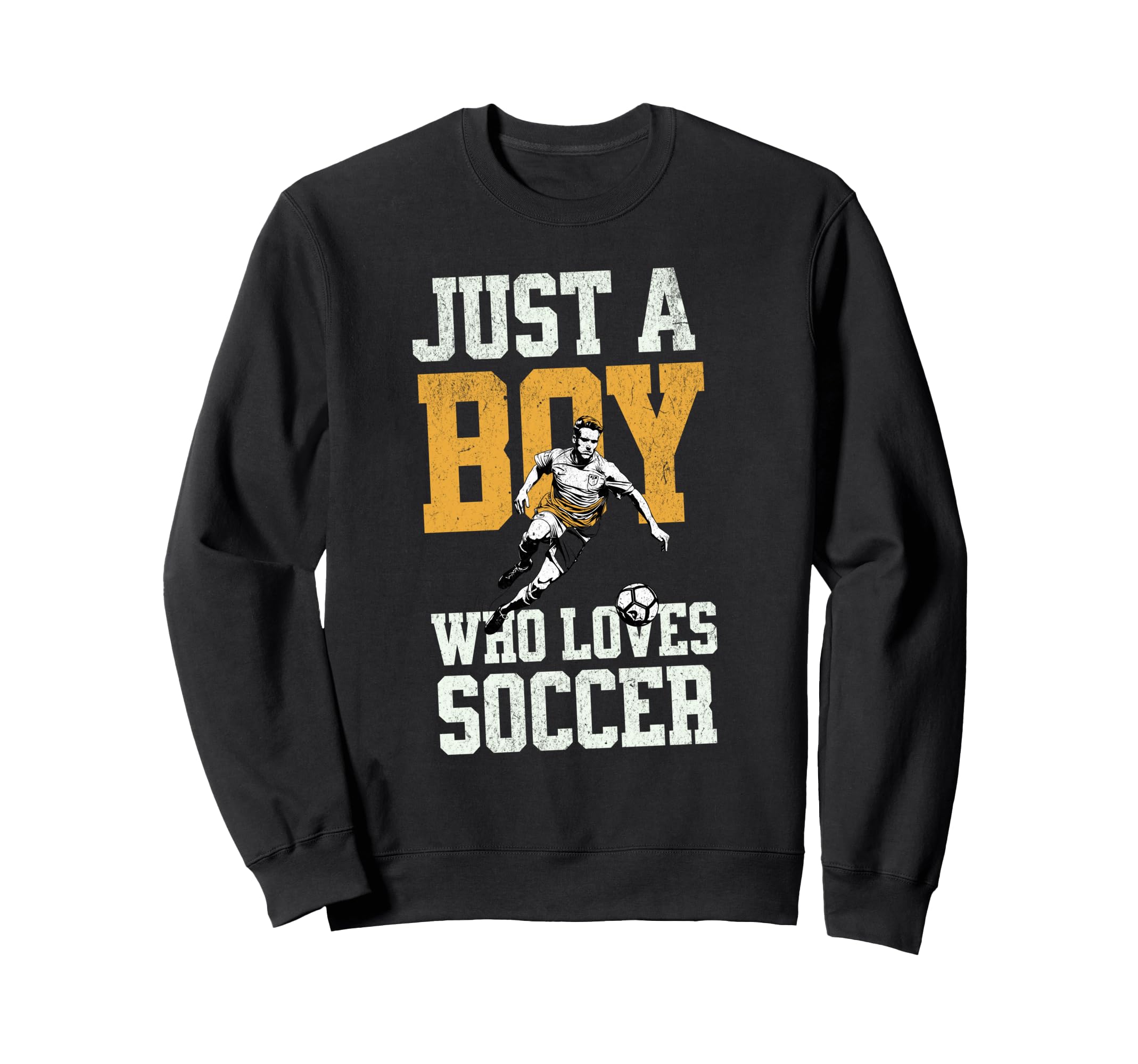 Just Who Loves Soccer Sweatshirt - Casual Everyday Wear Unisex