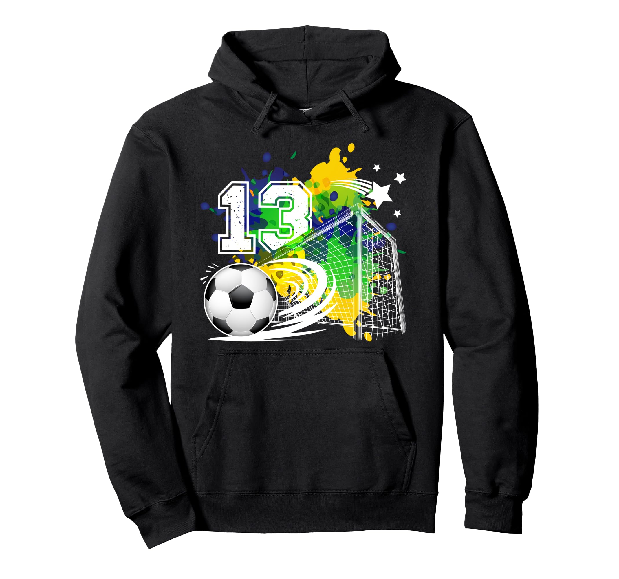 13Th Soccer Birthday Party 13 Year Old Hoodie - Custom Art Print Unisex