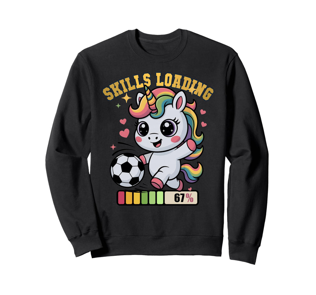 Kawaii Soccer Unicorn Skills Sweatshirt - Streetwear Style Men Women