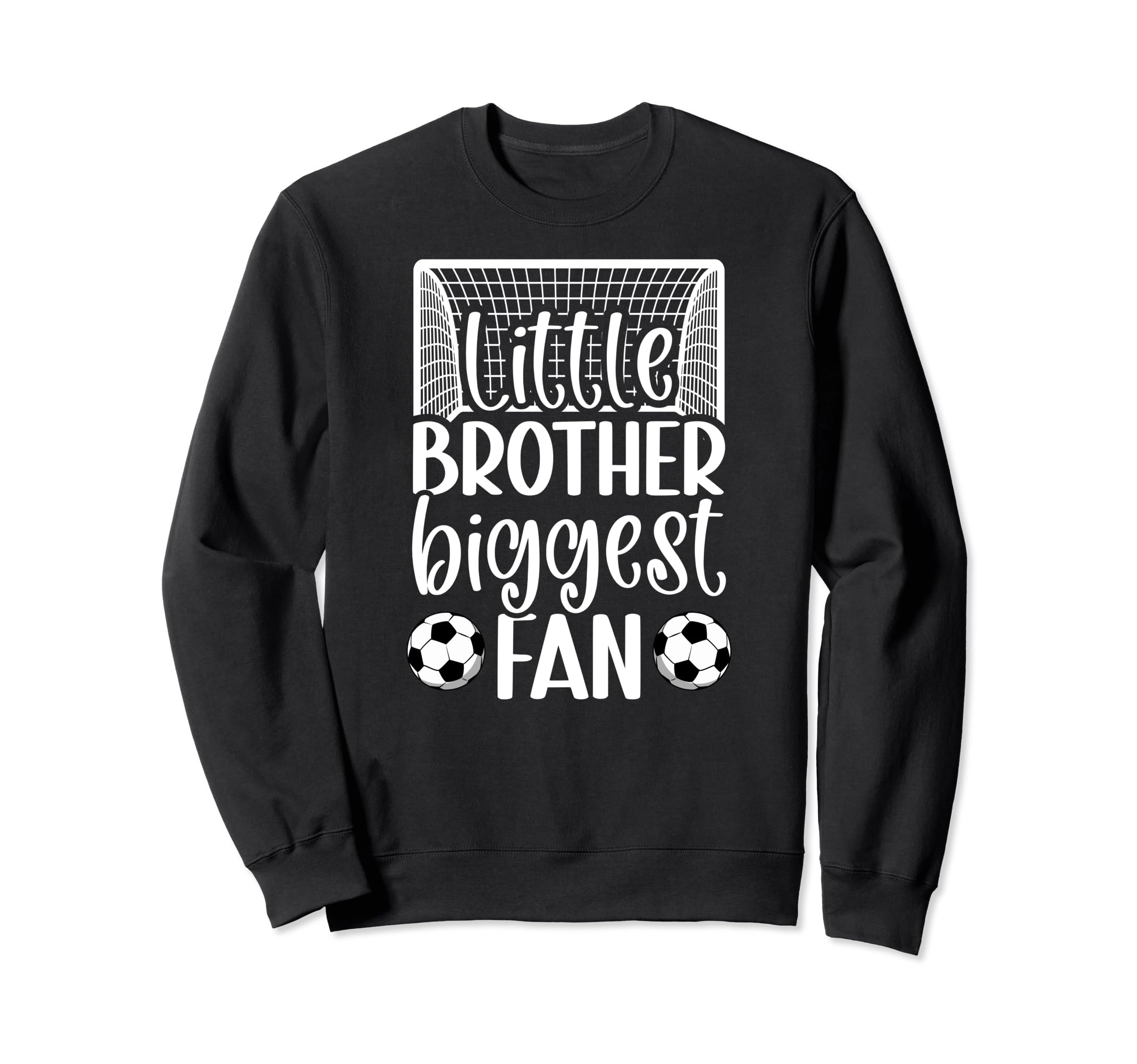 Little Brother Soccer Goalie Brother Sweatshirt - Minimalist Print Unisex