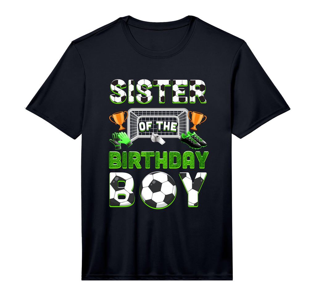 Sister Birthday Soccer Family Matching T-Shirt - Custom Art Print Unisex