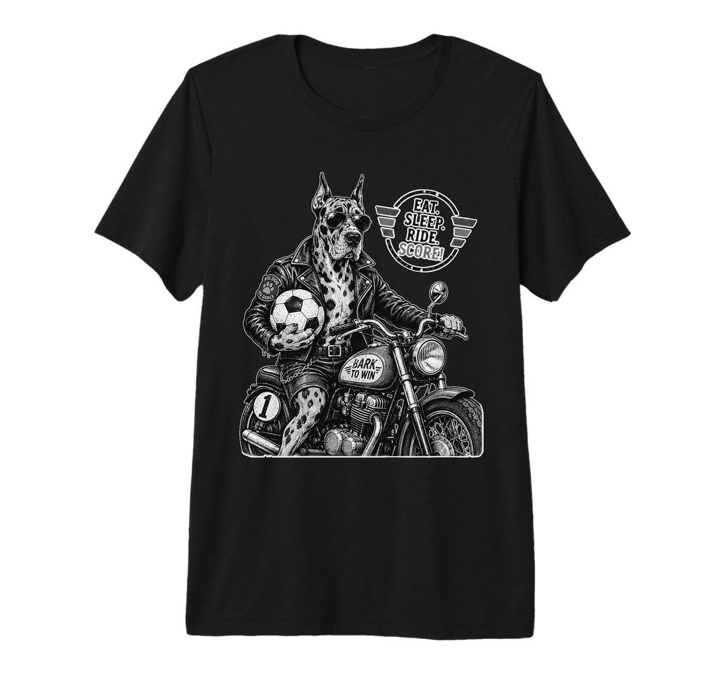 Gordon Setter Motorbike Love Footbal T-Shirt - Minimalist Print Men Women
