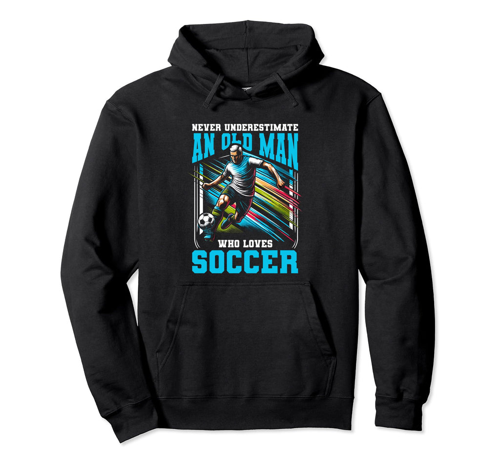Never Underestimate Old Who Loves Hoodie - Aesthetic Graphic for Adults