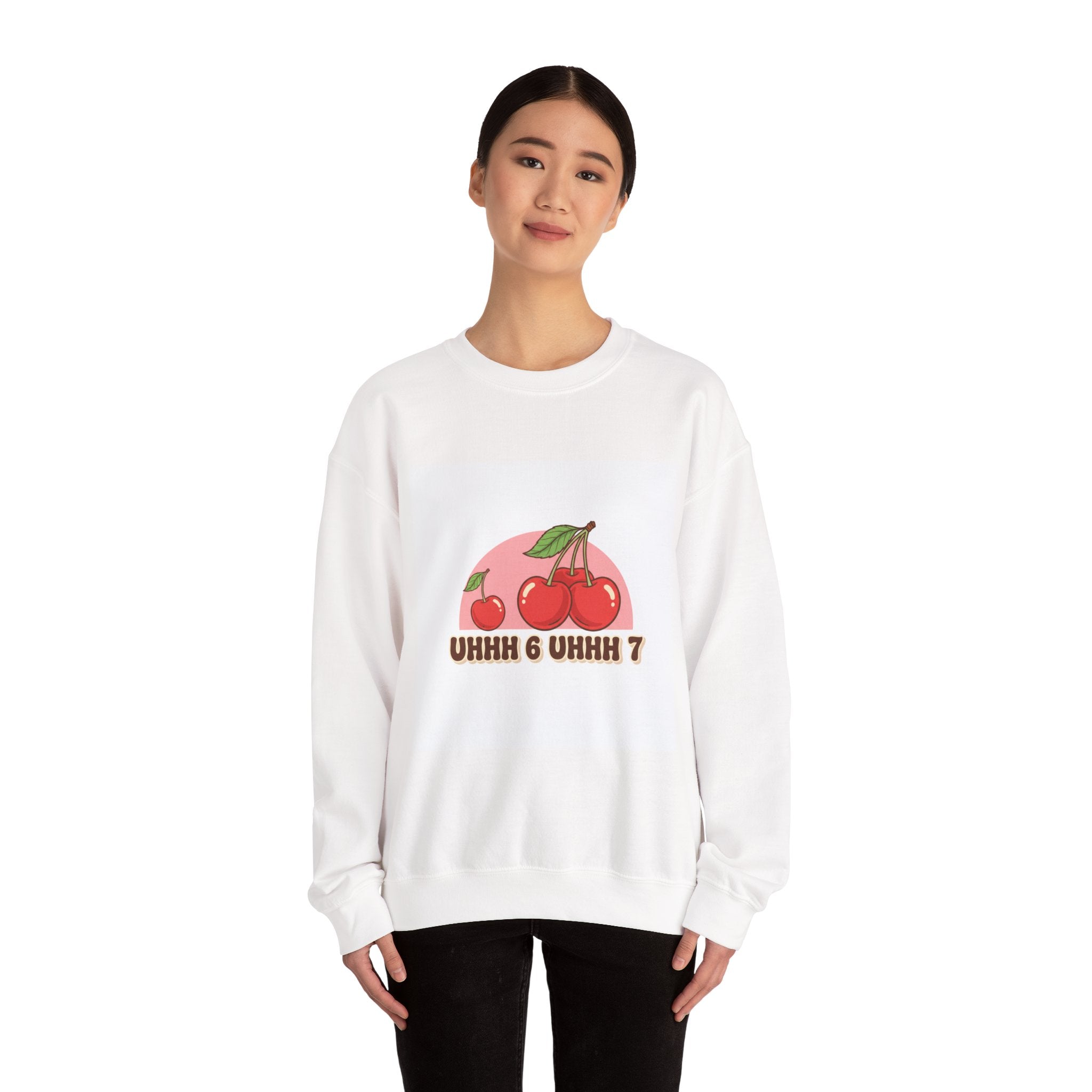 Retro Cherry Graphic Sweatshirt | kawaii fruit design