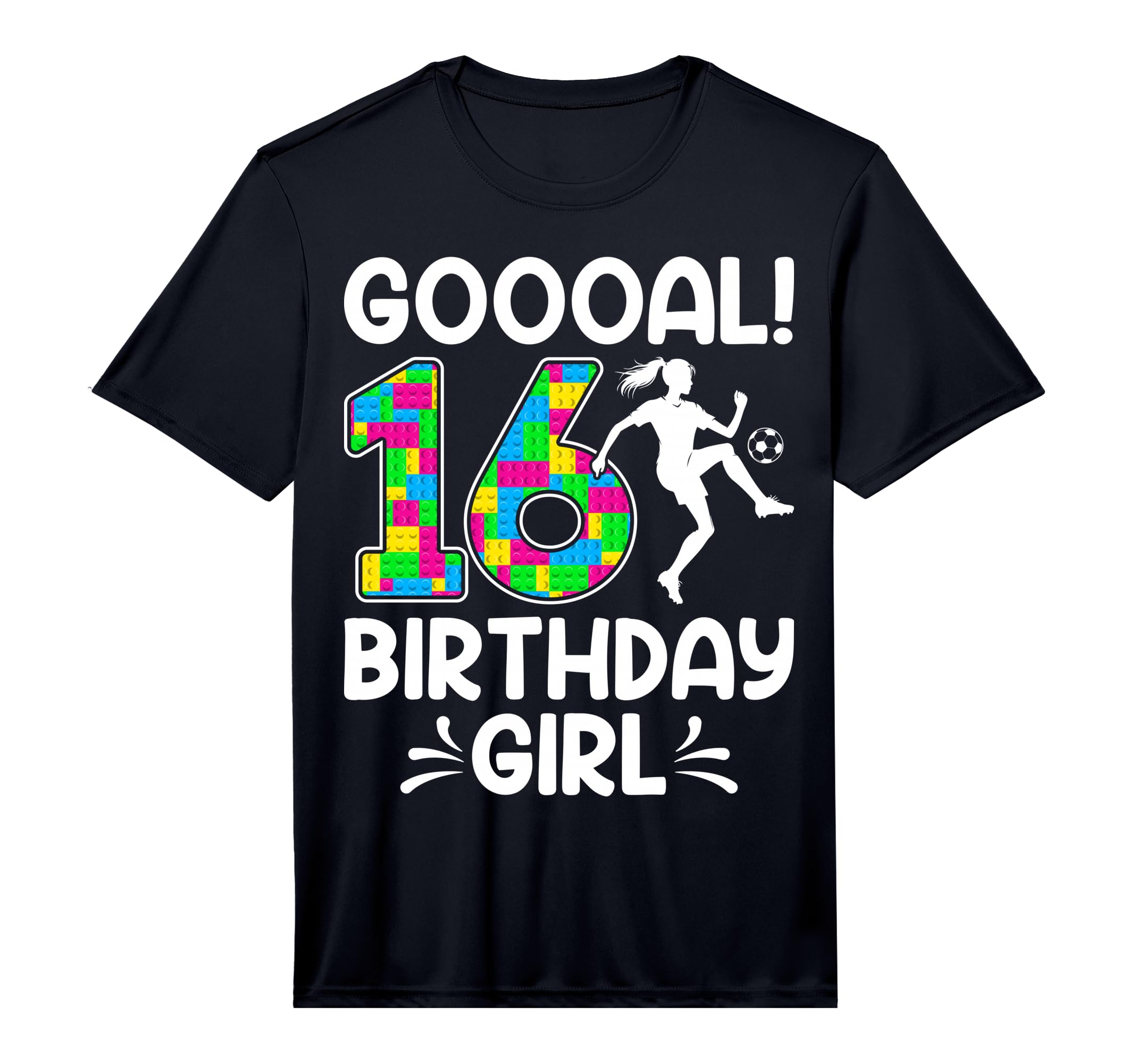 Soccer Lover Goooal Im 16 Birthday T-Shirt - Graphic Print Men Women