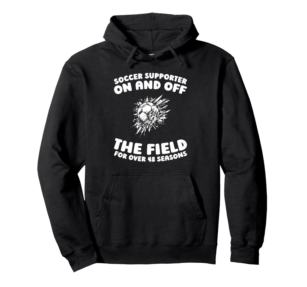 48 Years Old Soccer Team Sports Player Hoodie - Graphic Print Men Women