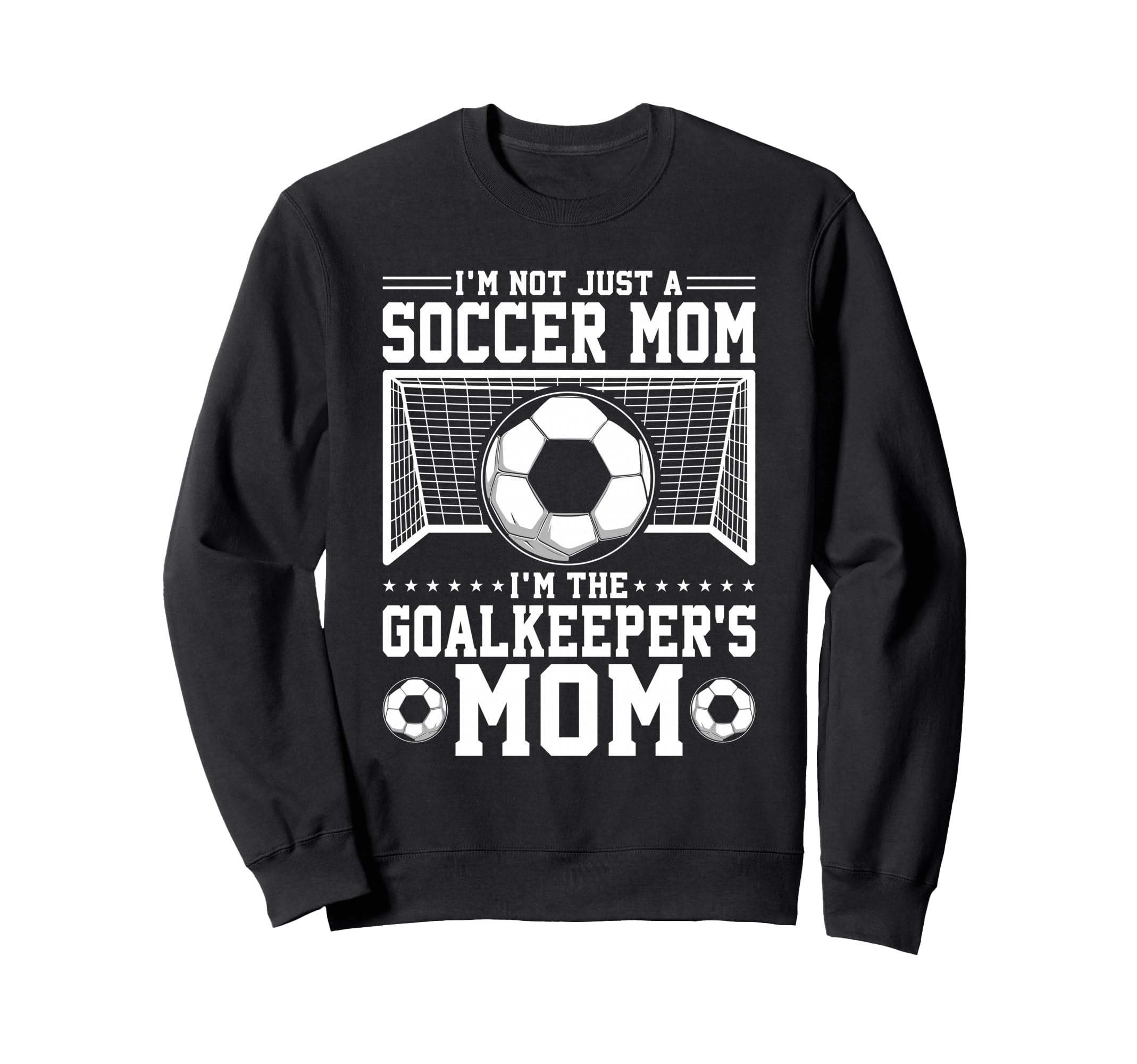 Im Not Just Soccer Mom Soccer Sweatshirt - Minimalist Print for Adults