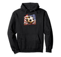 American Flag Soccer Ball Soccer Coach Hoodie - Aesthetic Graphic Men Women