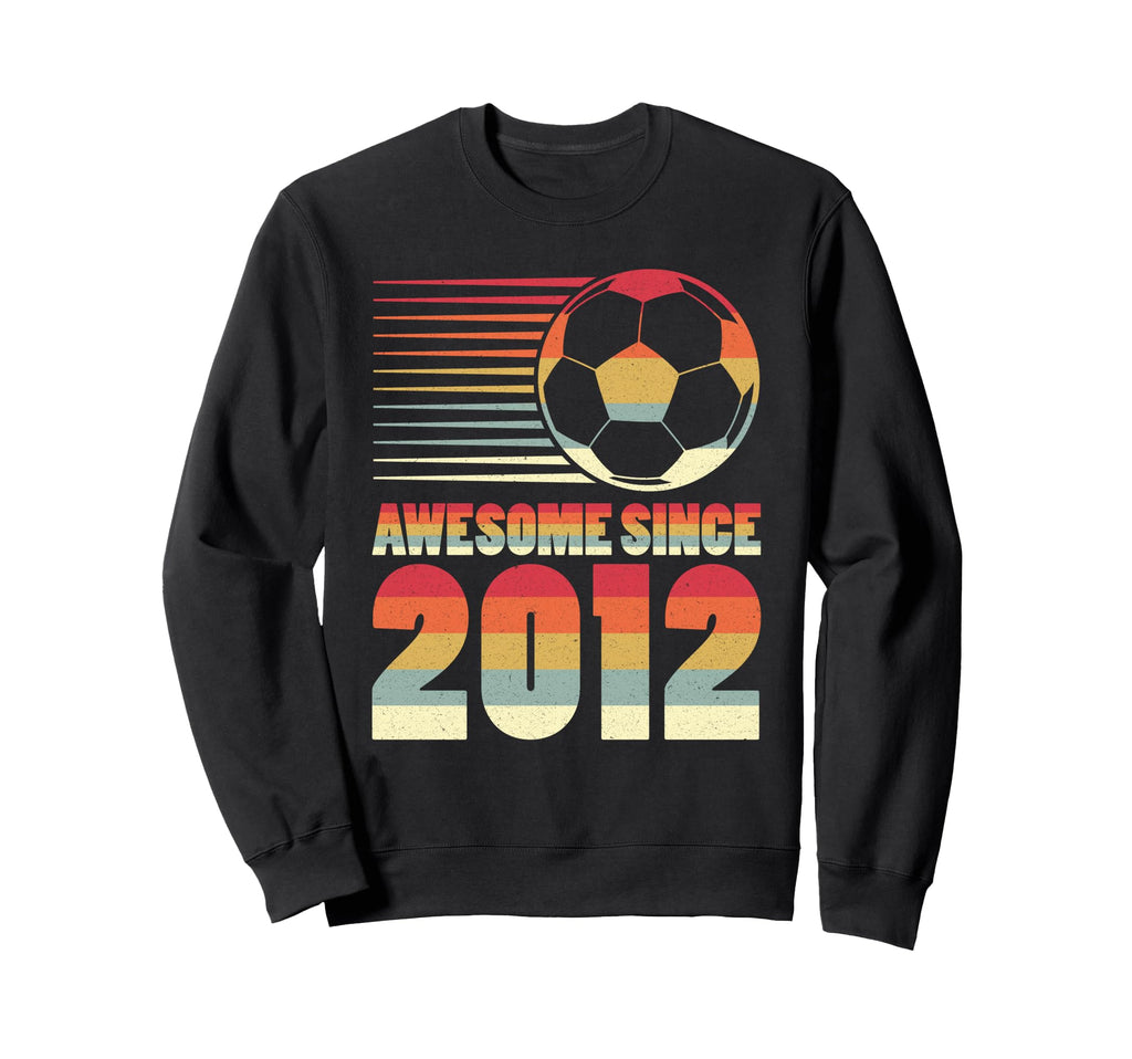 Awesome Since 2012 Soccer 14Th Sweatshirt - Novelty Apparel Unisex