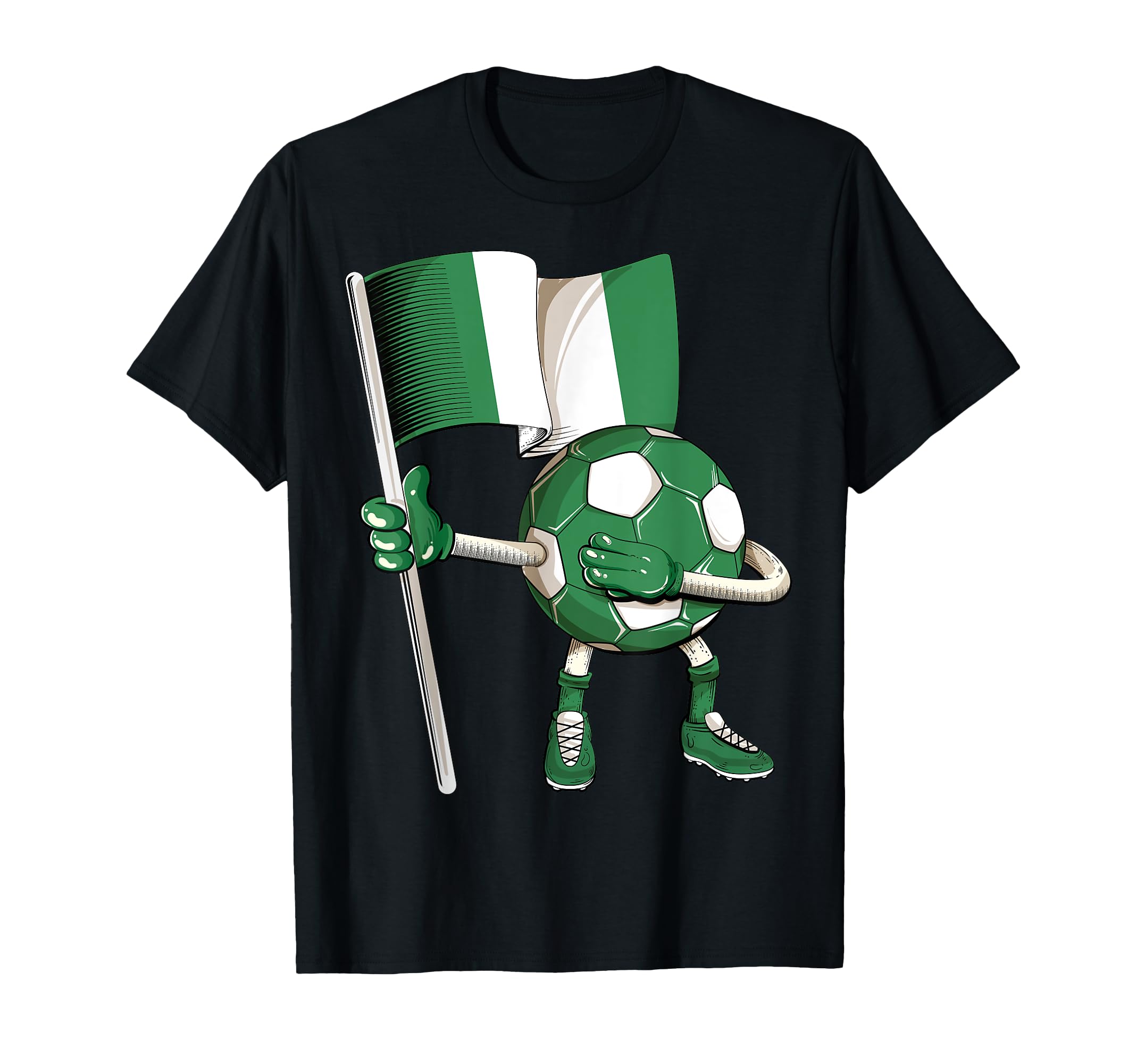 Nigeria Soccer Jersey Nigeria Flag T-Shirt - Trendy Graphic Men Women