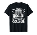 Proud Ice Hockey Goalie Cousin T-Shirt - Fun Novelty Design for Adults