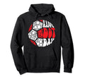 Groovy Soccer Ball Polka Dots Happy Dot Hoodie - Unique Graphic for Adults