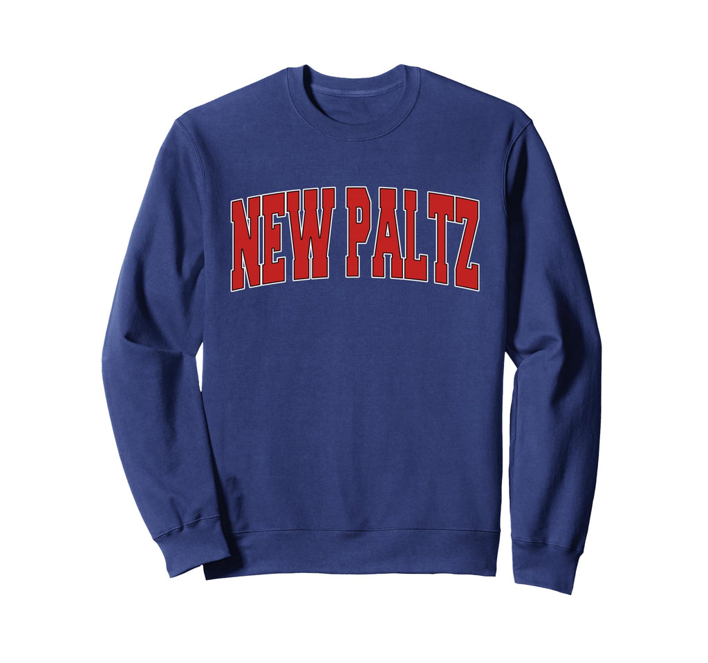 New Paltz Ny New York Varsity Sweatshirt - Fun Novelty Design for Adults