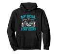 Funny Goalkeeper Ice Hockey Player Hoodie - Novelty Apparel Men Women